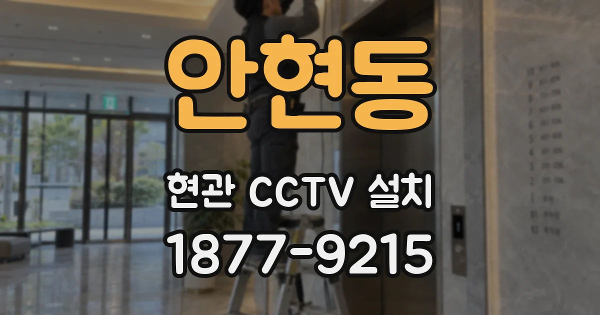 안현동 현관 CCTV 설치