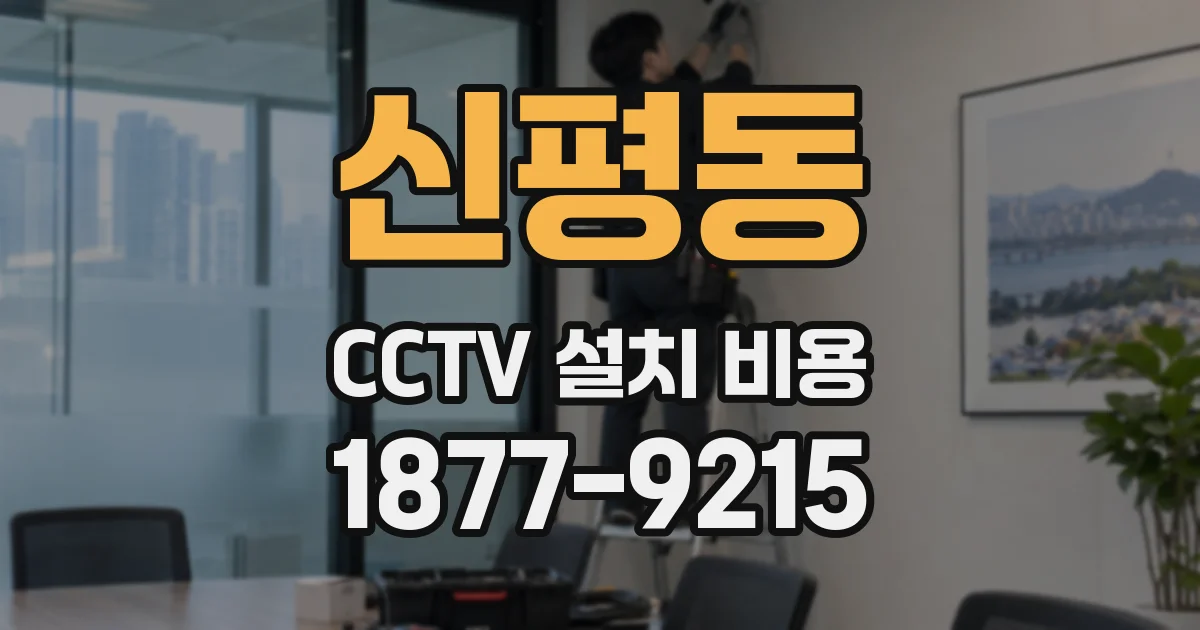신평동 CCTV 설치 비용