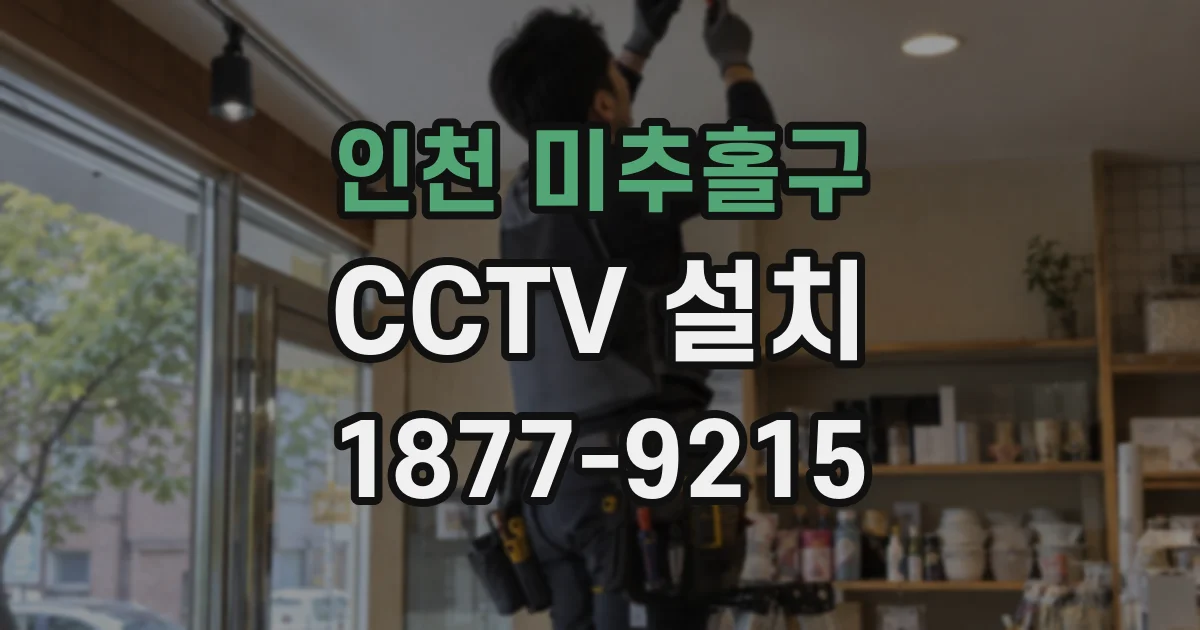 인천 미추홀구 CCTV 설치