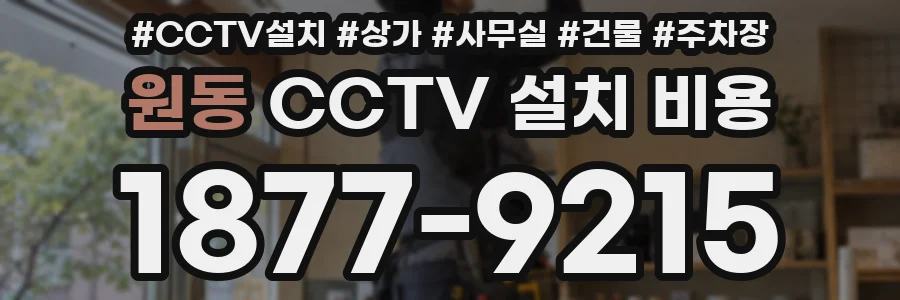 원동 CCTV 설치 비용