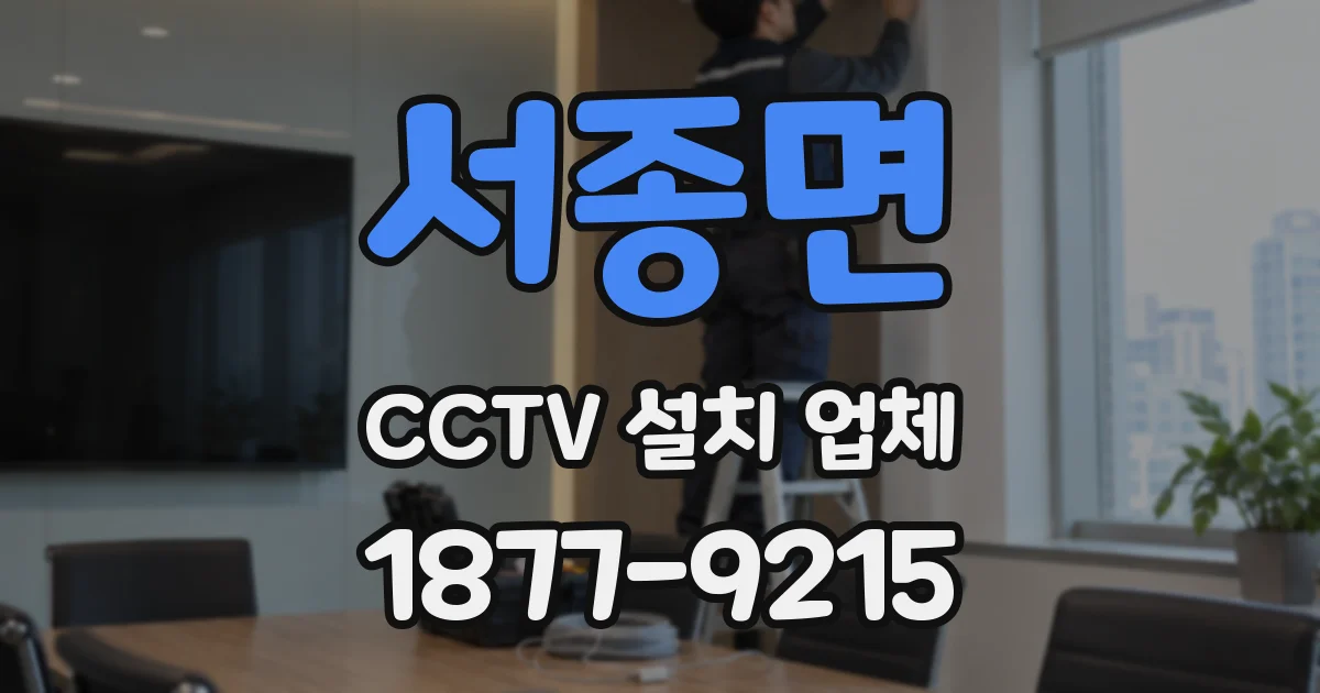 서종면 CCTV 설치 업체