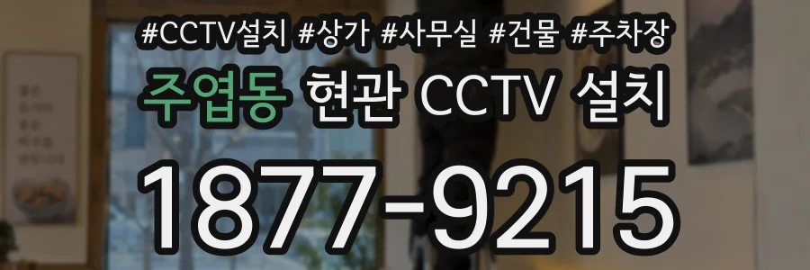 주엽동 현관 CCTV 설치
