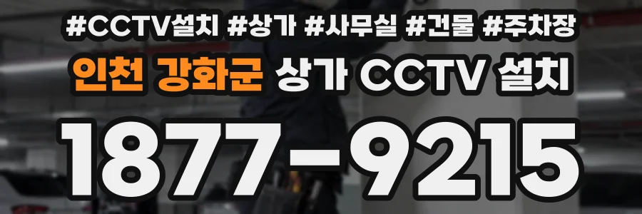 인천 강화군 상가 CCTV 설치