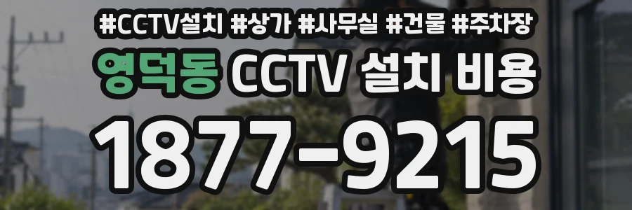 영덕동 CCTV 설치 비용