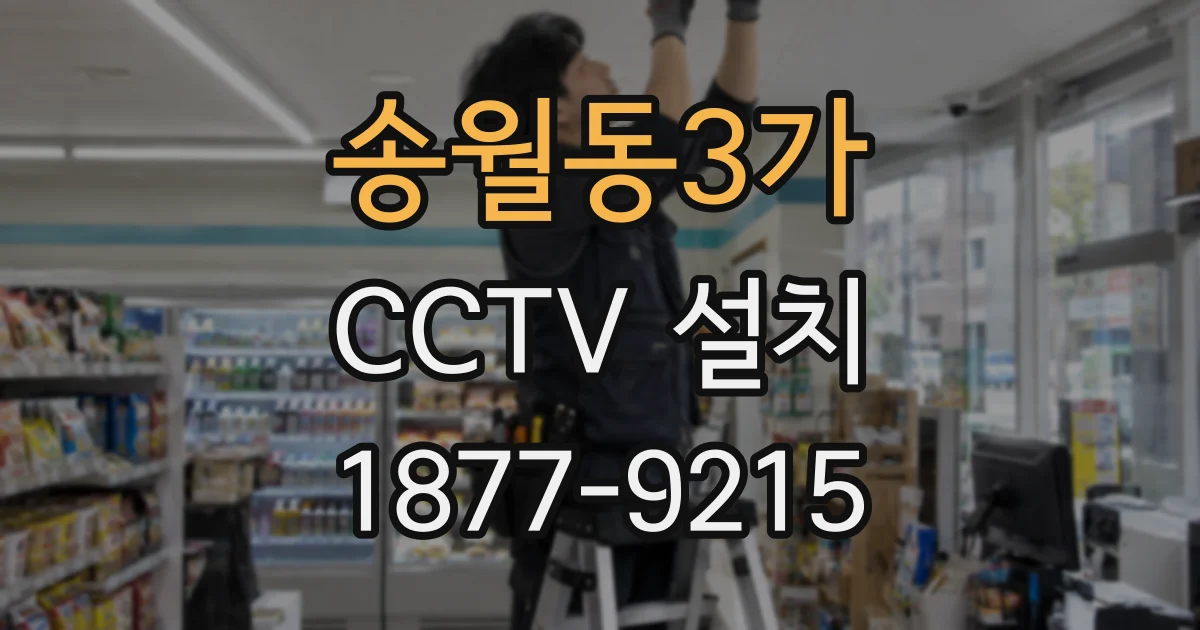 송월동3가 CCTV 설치