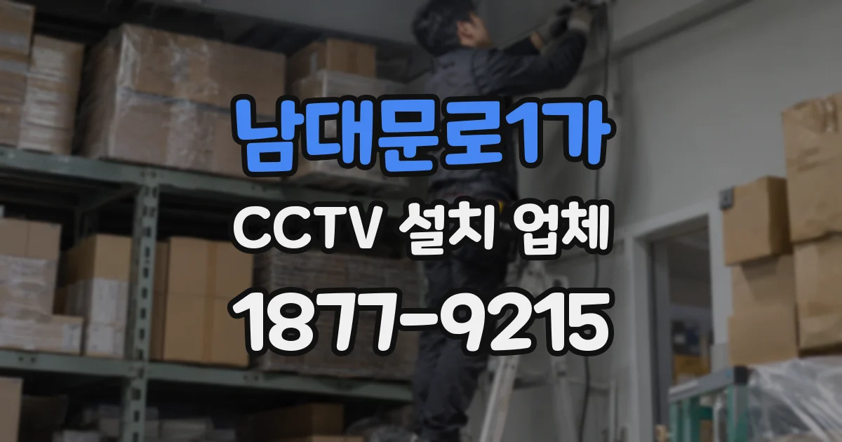 남대문로1가 CCTV 설치 업체