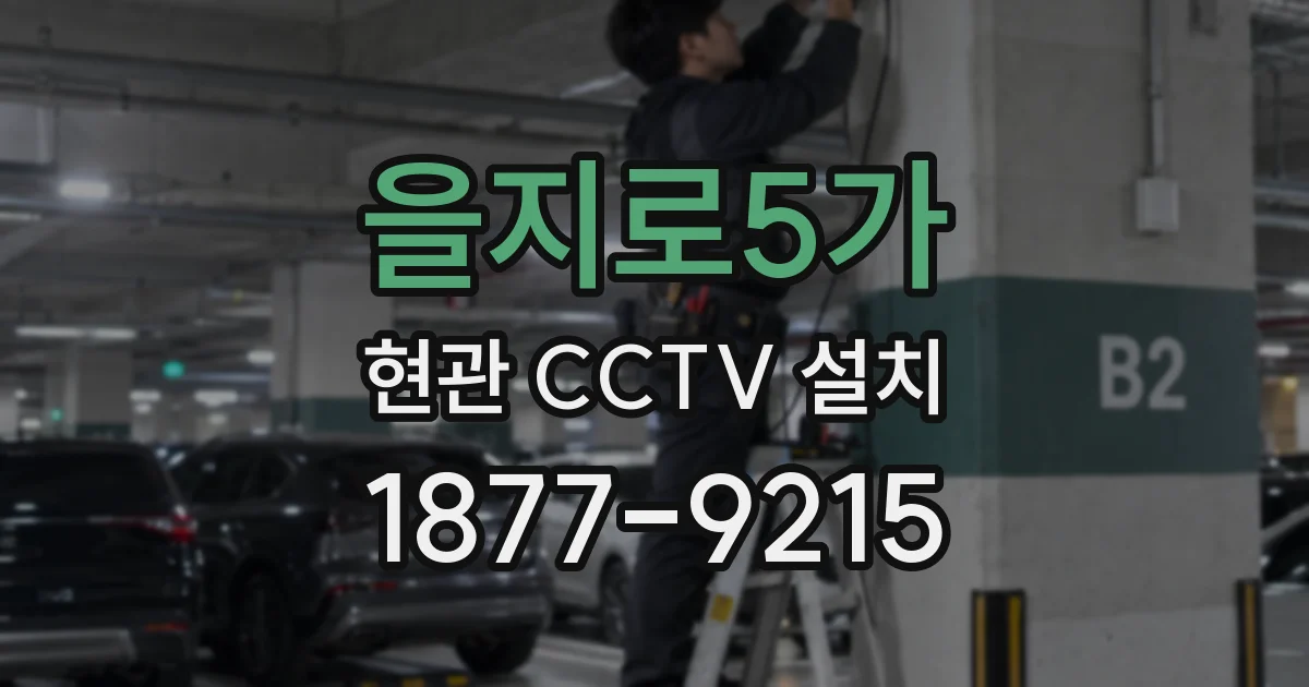 을지로5가 현관 CCTV 설치