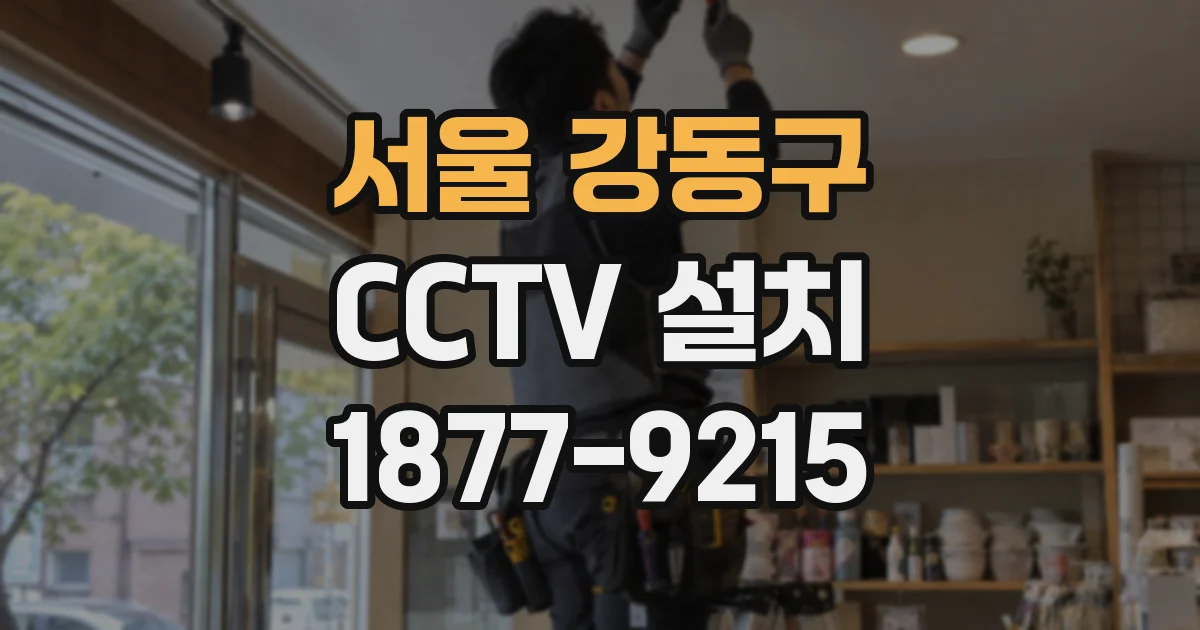 서울 강동구 CCTV 설치