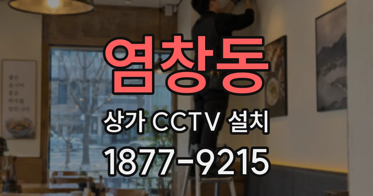 염창동 상가 CCTV 설치