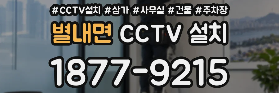 별내면 CCTV 설치