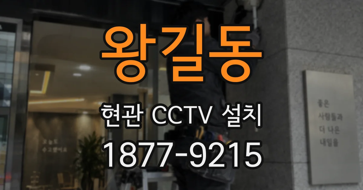 왕길동 현관 CCTV 설치