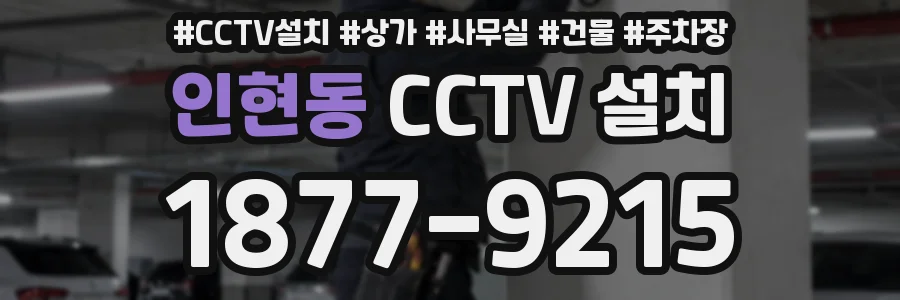 인현동 CCTV 설치