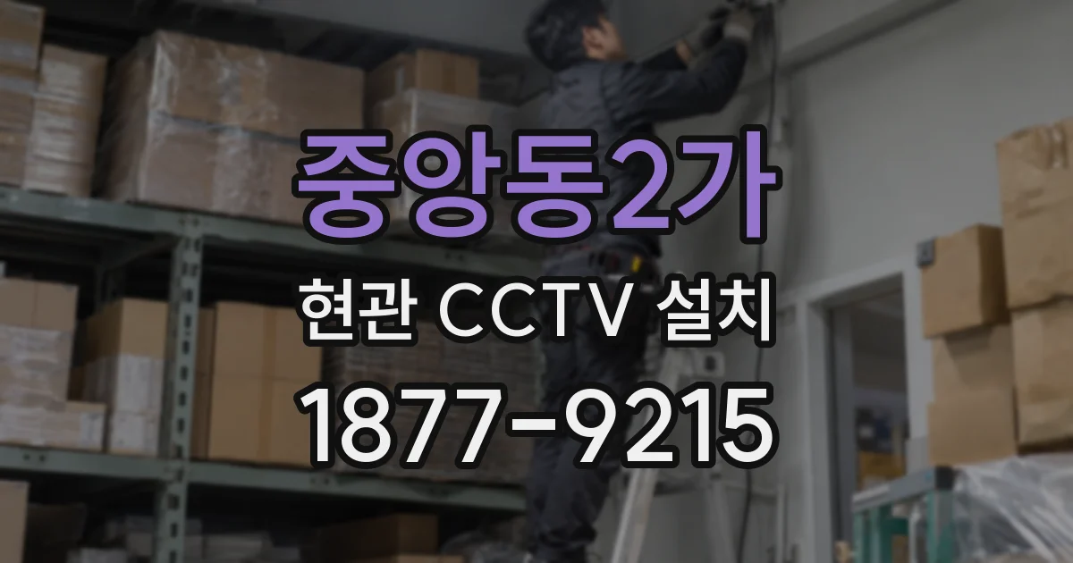 중앙동2가 현관 CCTV 설치