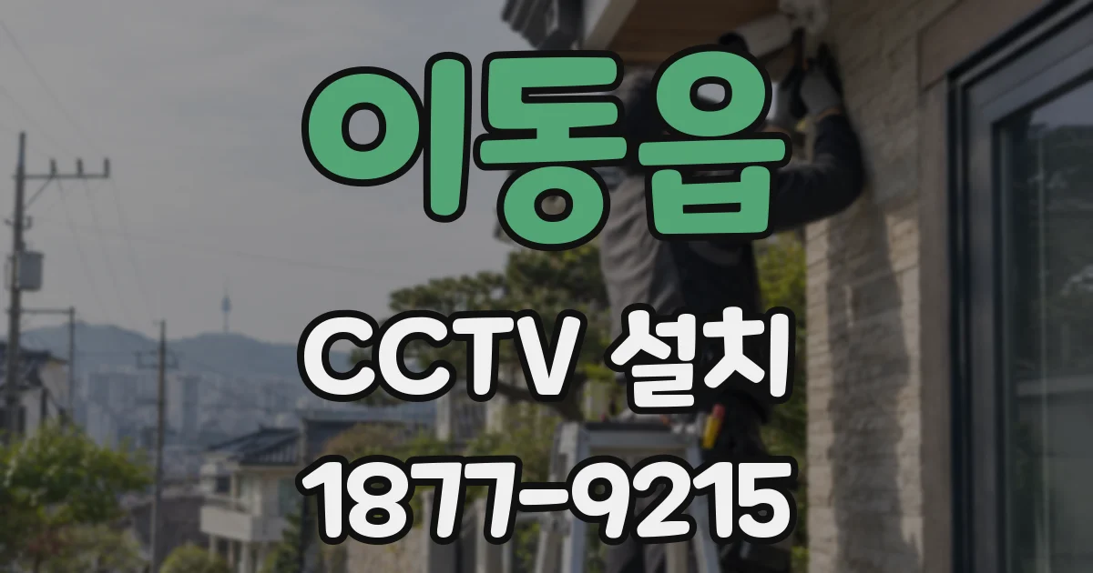 이동읍 CCTV 설치