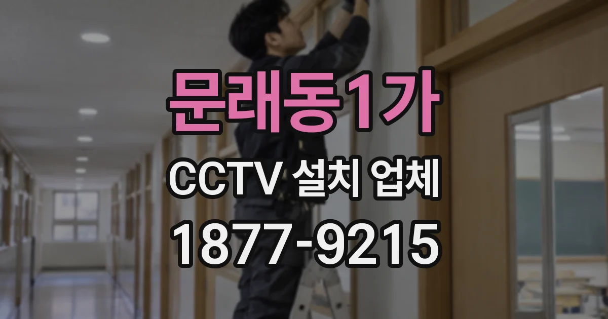 문래동1가 CCTV 설치 업체