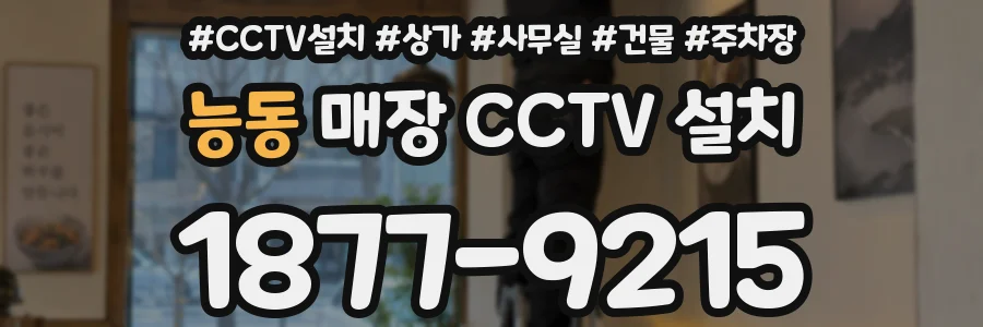 능동 매장 CCTV 설치