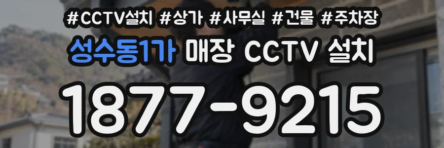 성수동1가 매장 CCTV 설치
