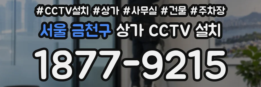 서울 금천구 상가 CCTV 설치