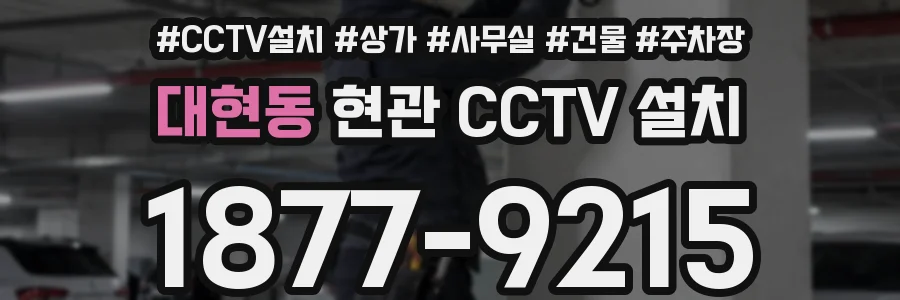 대현동 현관 CCTV 설치