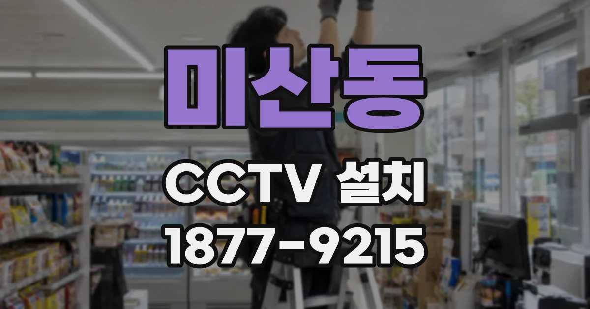 미산동 CCTV 설치