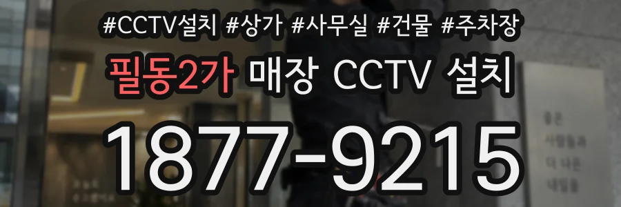 필동2가 매장 CCTV 설치