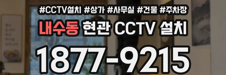 내수동 현관 CCTV 설치