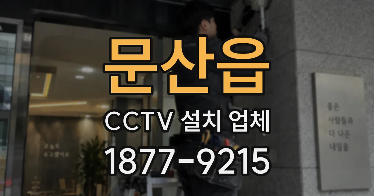 문산읍 CCTV 설치 업체