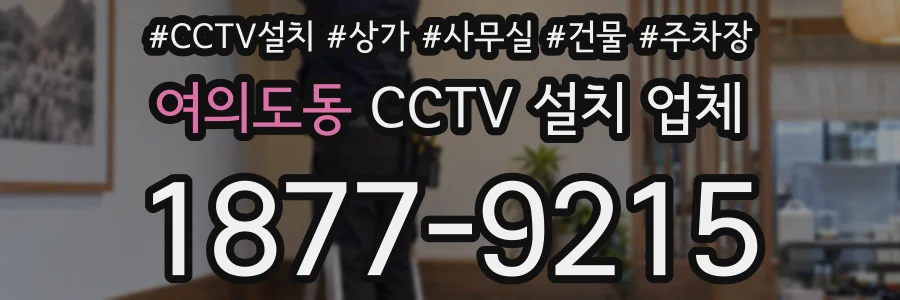 여의도동 CCTV 설치 업체
