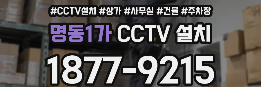 명동1가 CCTV 설치
