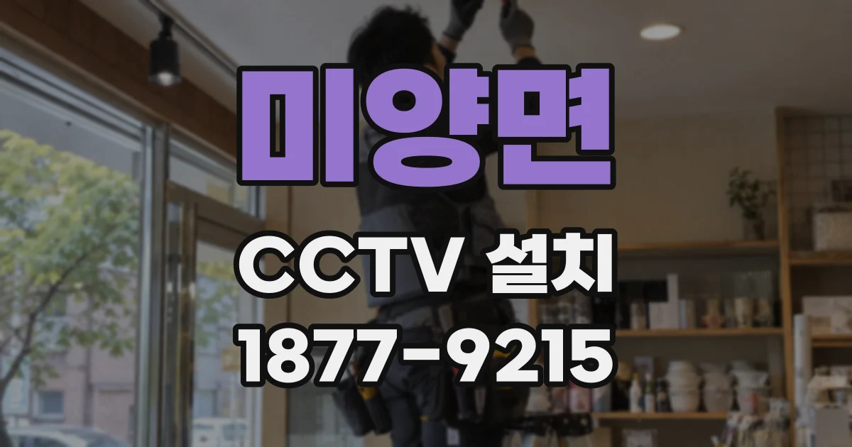 미양면 CCTV 설치