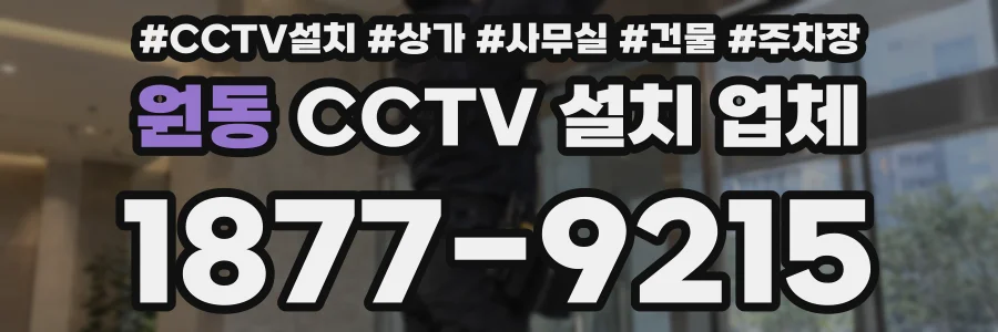원동 CCTV 설치 업체