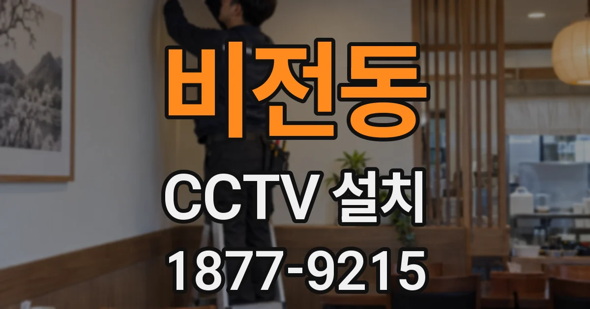 비전동 CCTV 설치