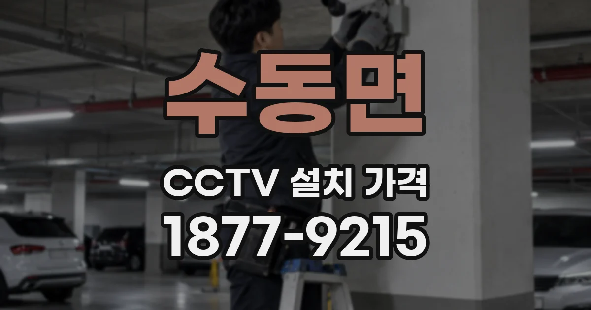 수동면 CCTV 설치 가격