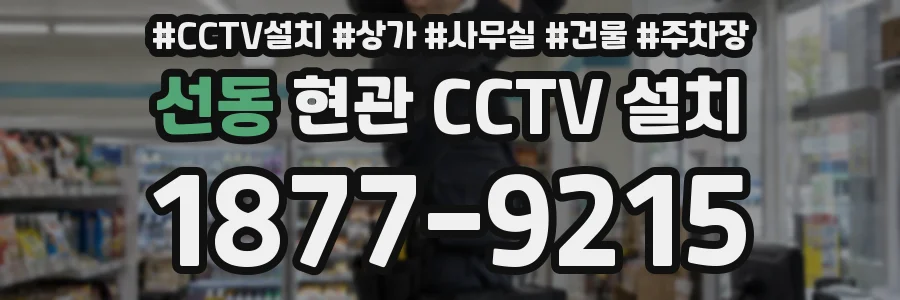 선동 현관 CCTV 설치