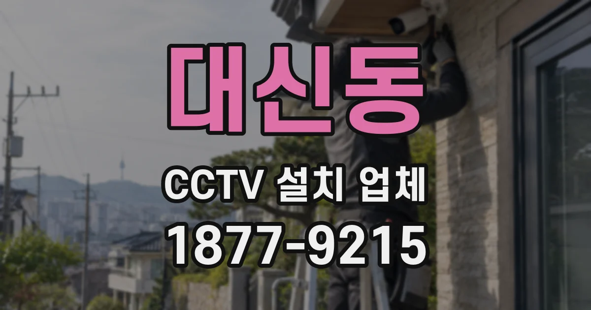 대신동 CCTV 설치 업체