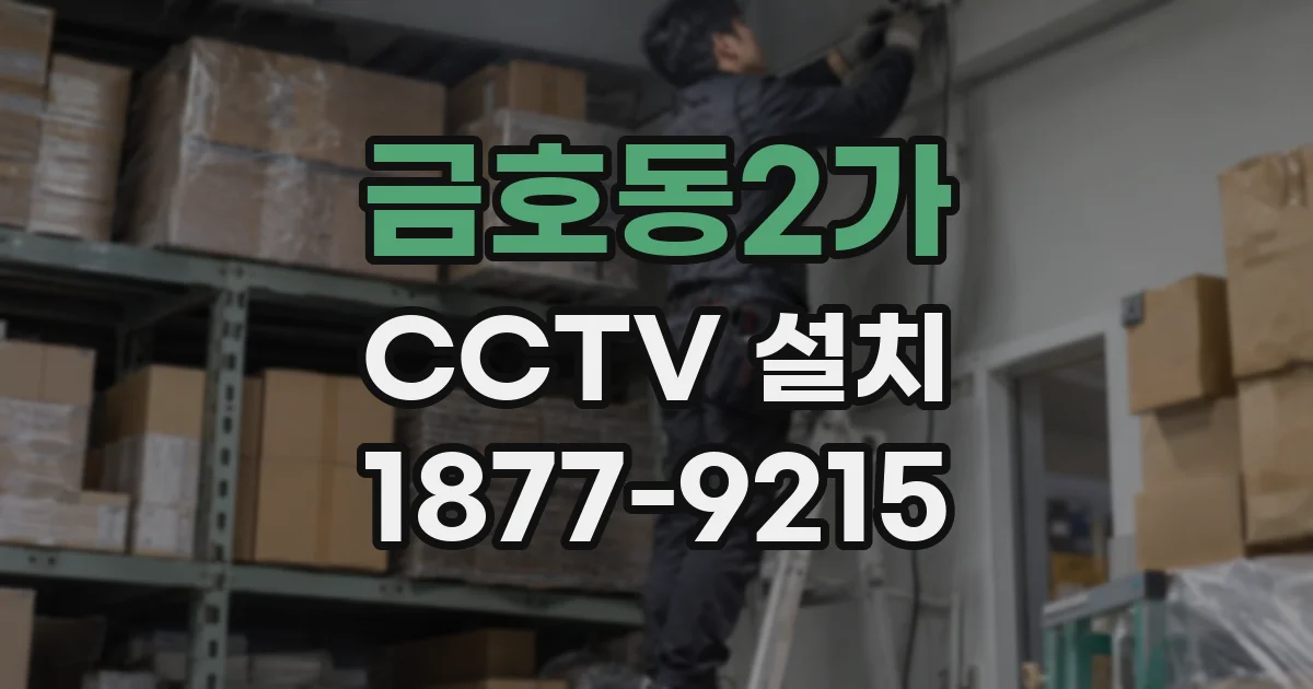 금호동2가 CCTV 설치