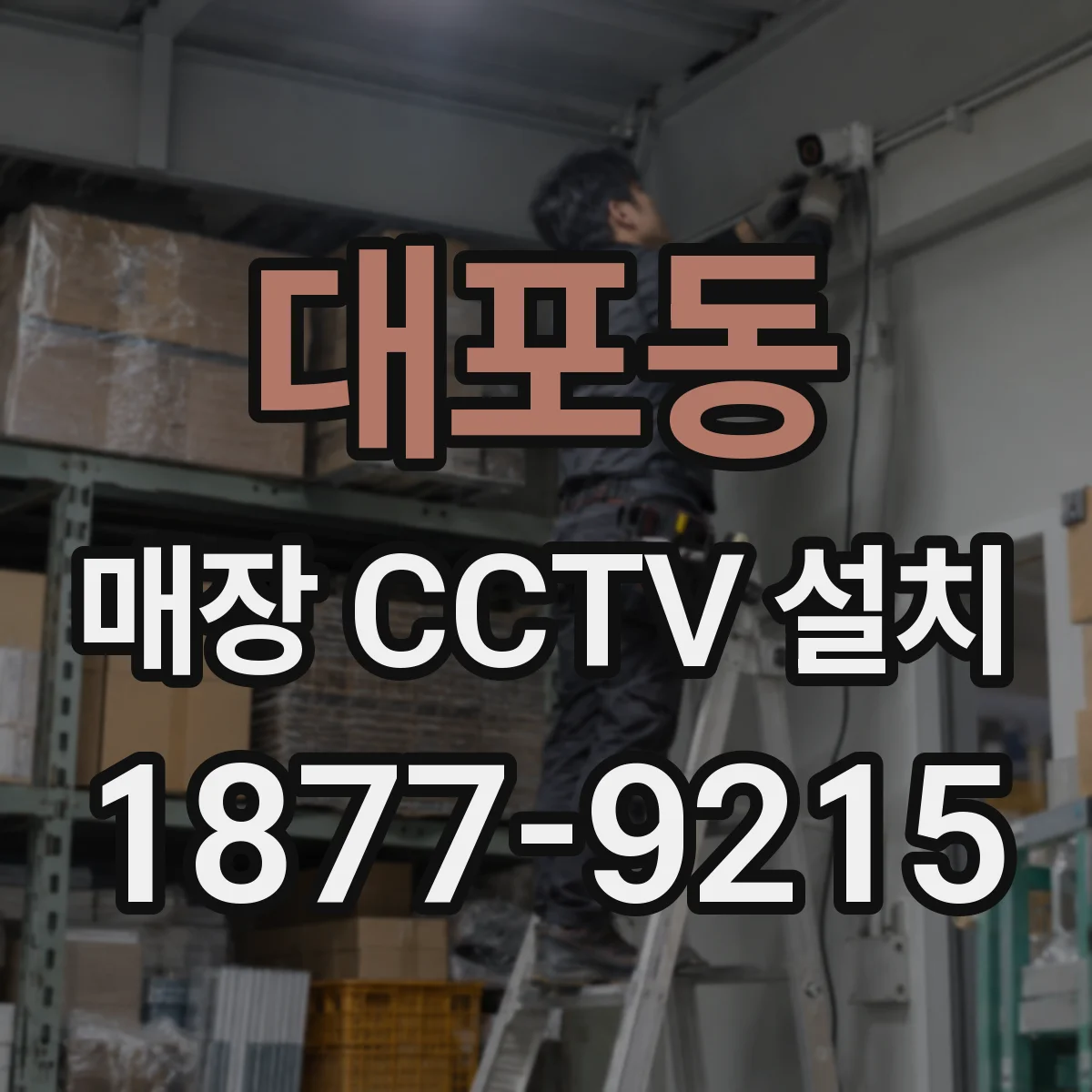대포동 매장 CCTV 설치
