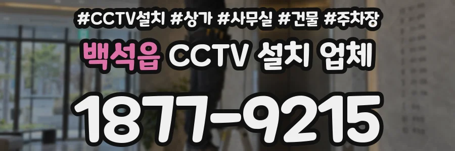 백석읍 CCTV 설치 업체