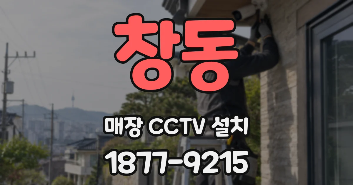 창동 매장 CCTV 설치