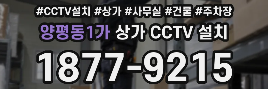 양평동1가 상가 CCTV 설치