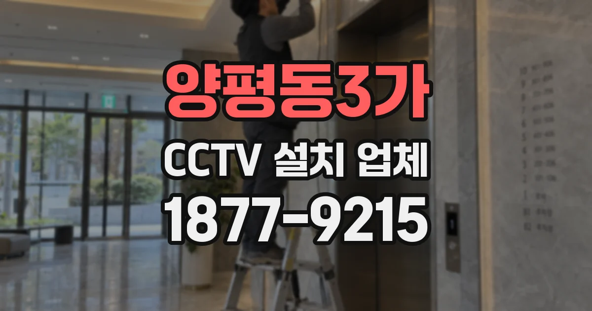 양평동3가 CCTV 설치 업체