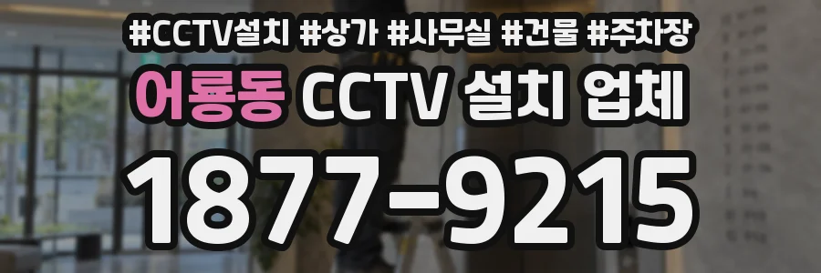 어룡동 CCTV 설치 업체