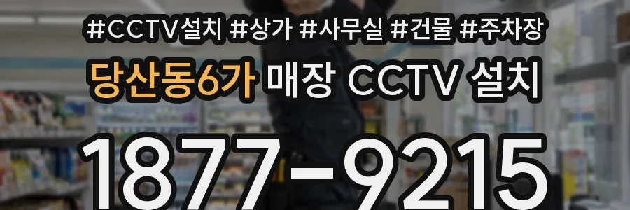 당산동6가 매장 CCTV 설치