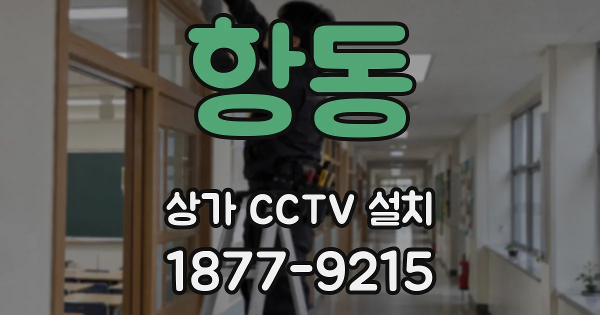 항동 상가 CCTV 설치