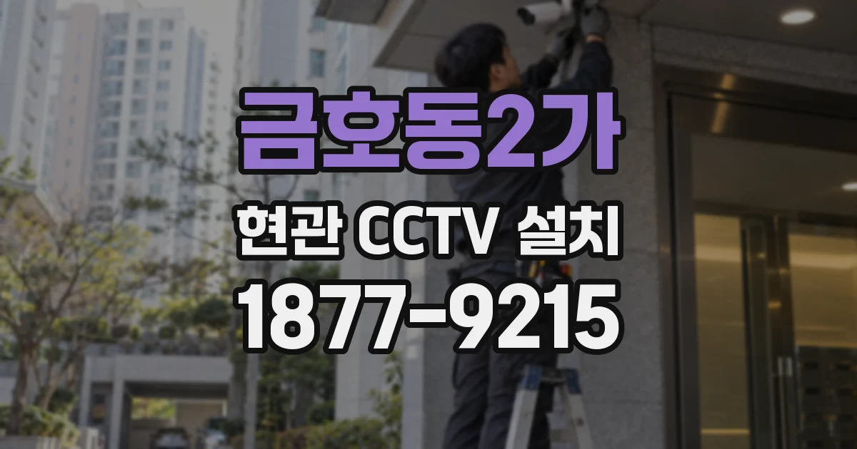 금호동2가 현관 CCTV 설치