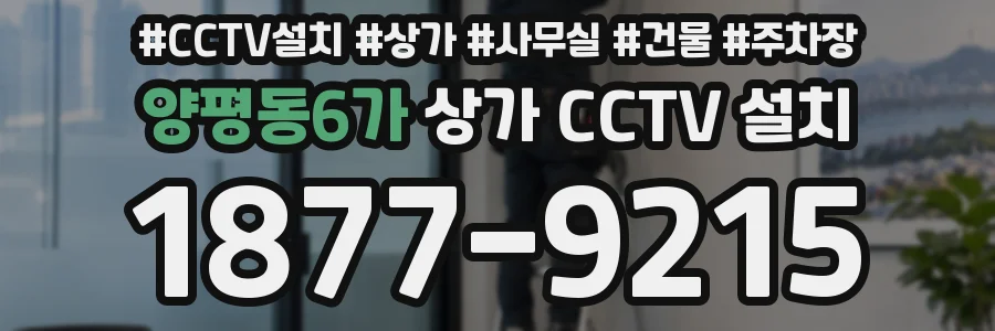 양평동6가 상가 CCTV 설치