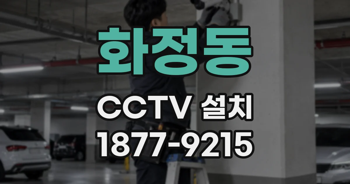 화정동 CCTV 설치