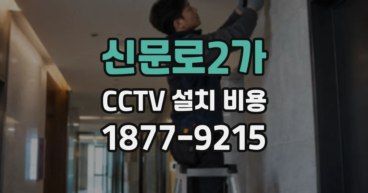 신문로2가 CCTV 설치 비용