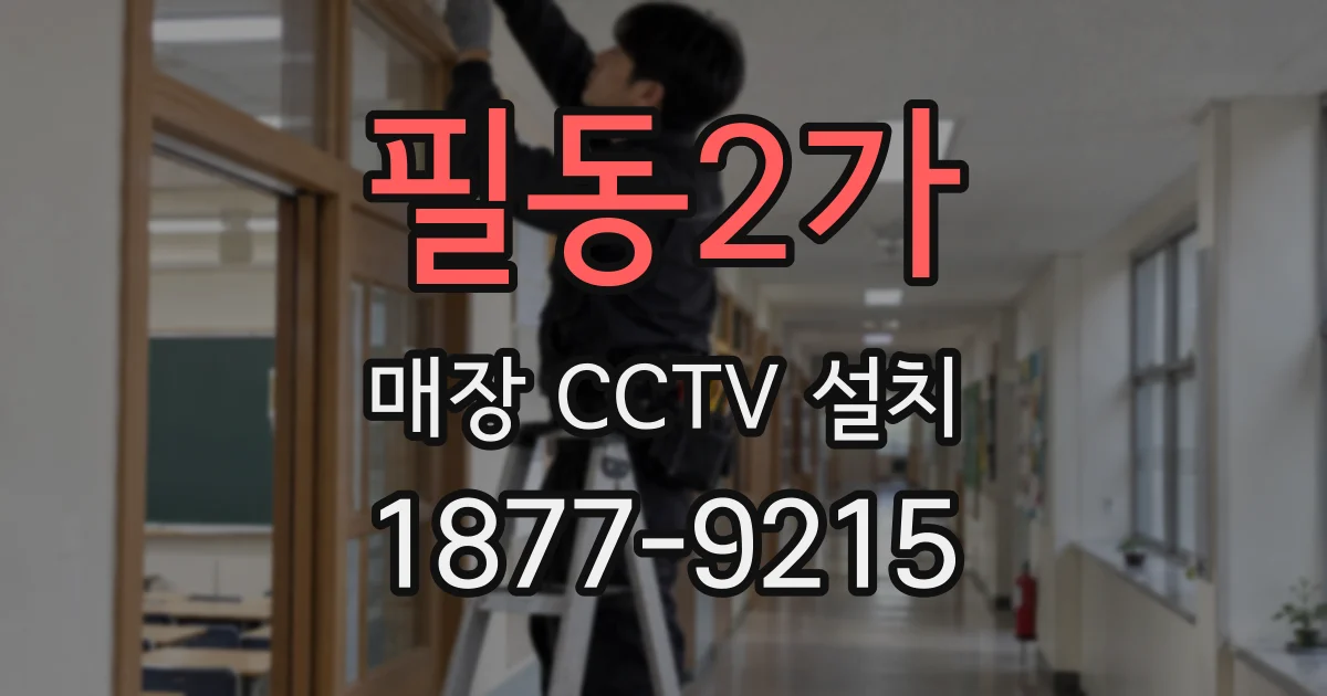 필동2가 매장 CCTV 설치