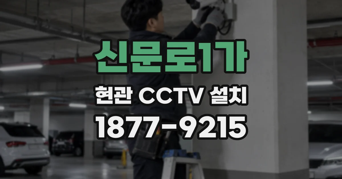 신문로1가 현관 CCTV 설치